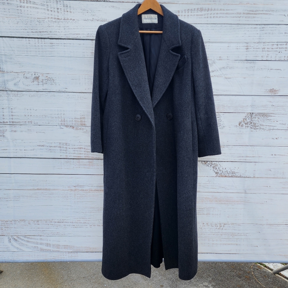 Vintage charcoal wool coat